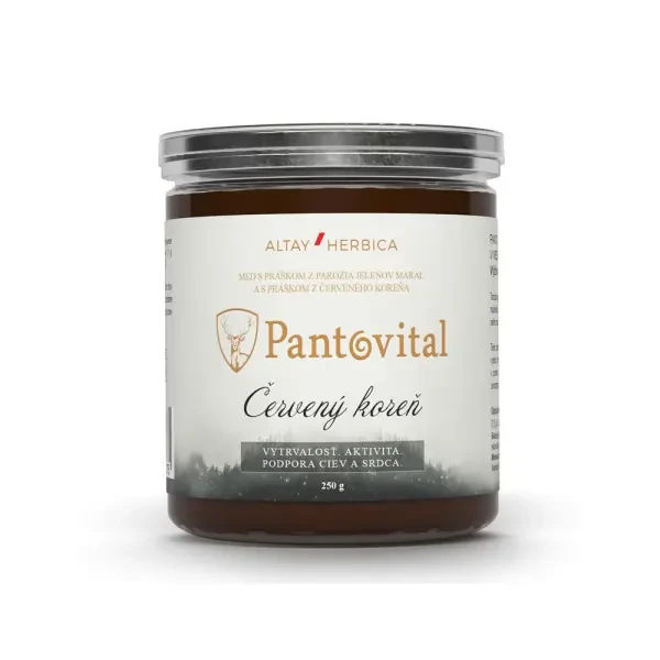 Pantovital Plus s Červeným kořenem v medu, série Revital